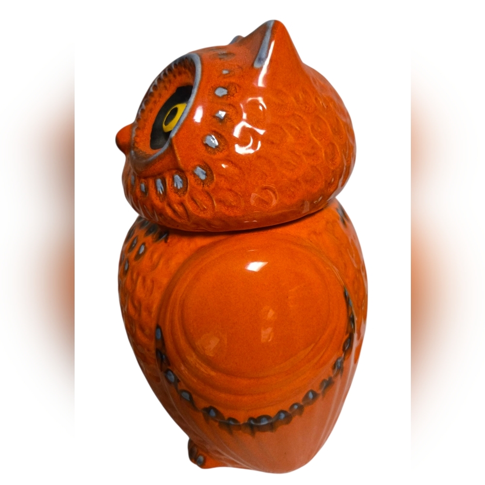 vintage ceramic owl cookie jar from Anthropologie - Picture 3 of 11